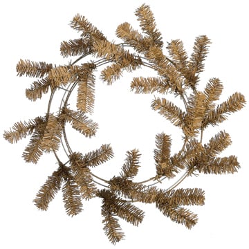 24" Artificial Pine Work Wreath -Light Brown (Pack of 12)