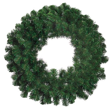 24" Artificial Windsor Pine Wreath -Green (Pack of 6)
