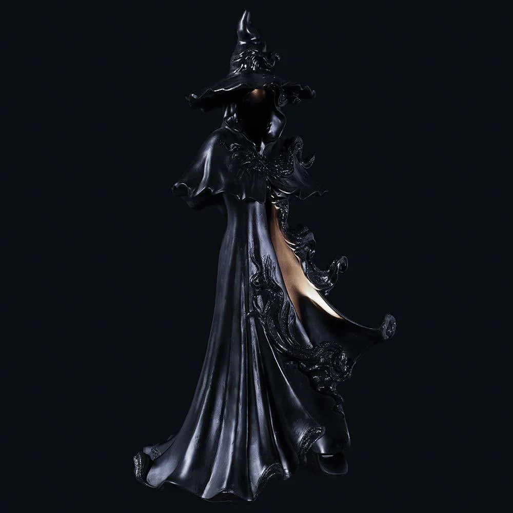 24" Battery Operated Halloween Witch -Black - Image 2
