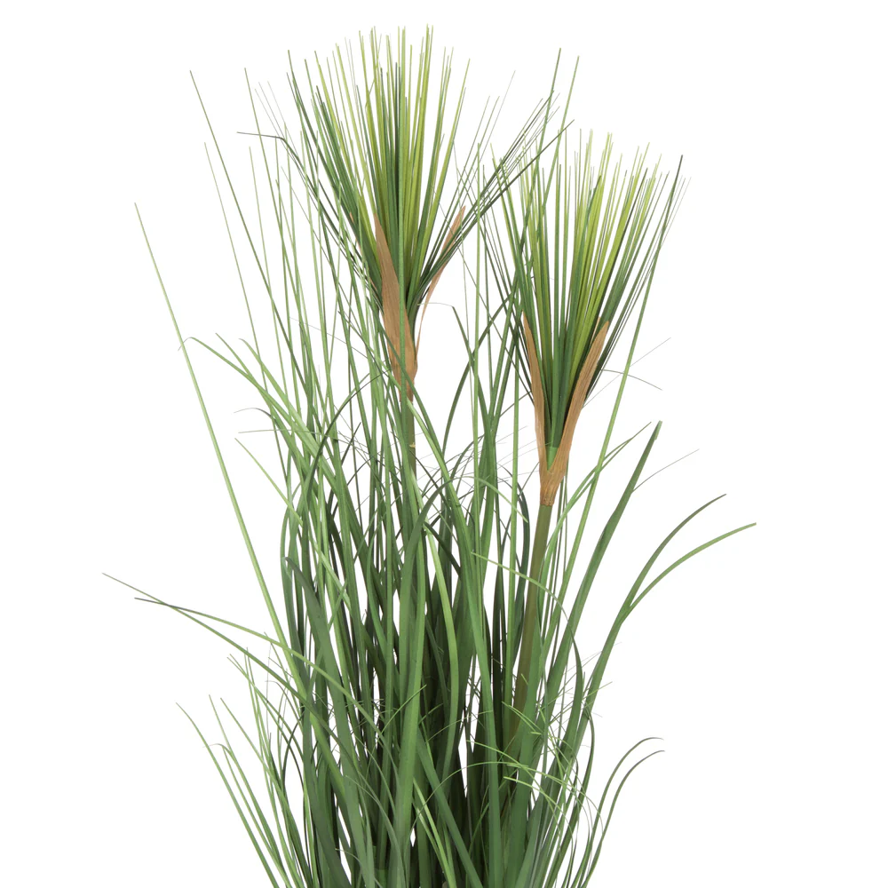 24" IFR PVC Brushed Grass Artificial Plant w/Pot -Green - Image 2