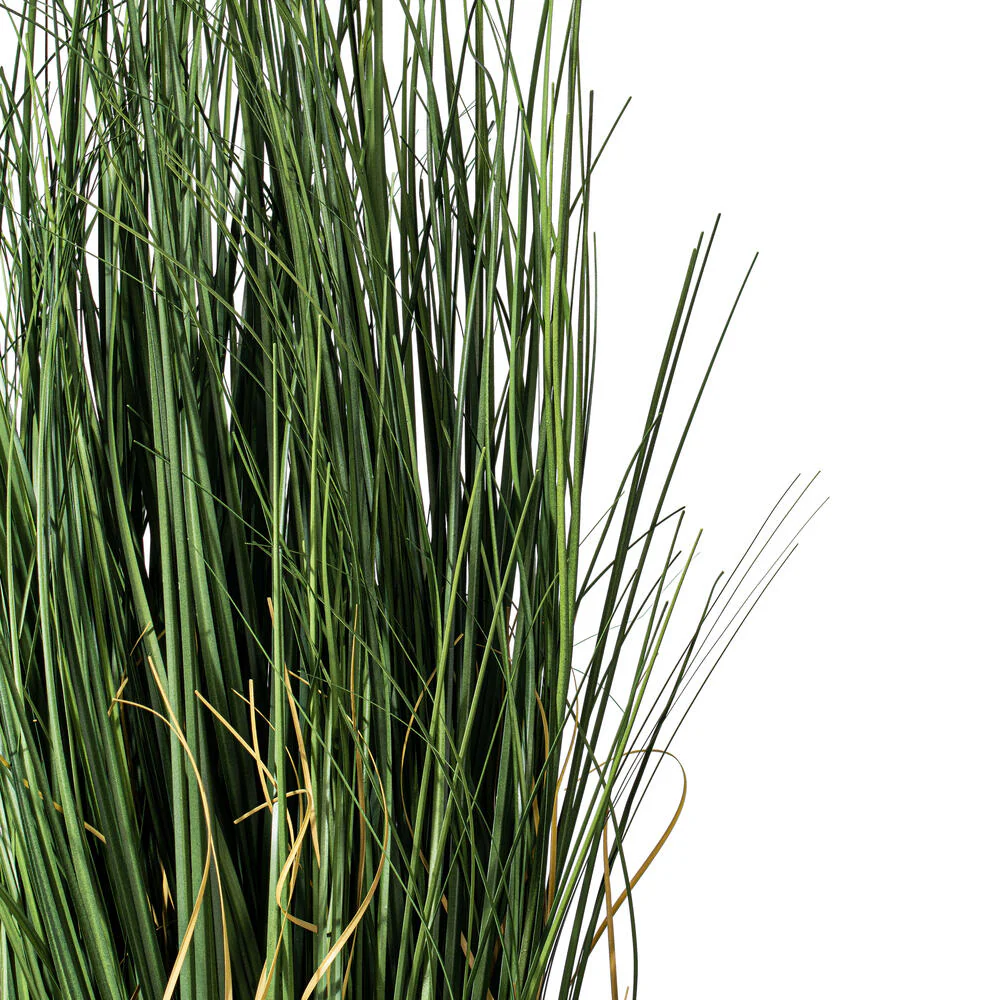 24" IFR PVC Curled Grass Artificial Plant w/Pot -Green - Image 5