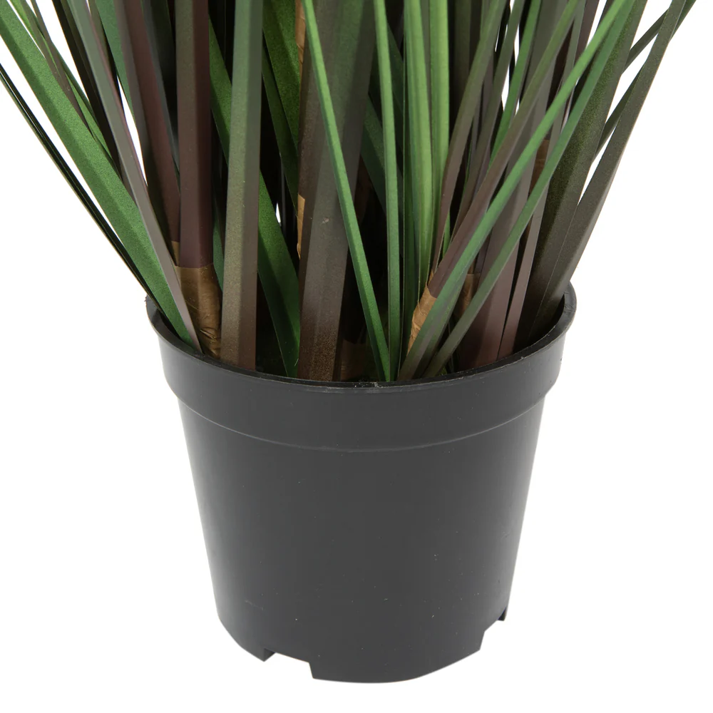 24" IFR PVC Grass & Cattail Artificial Plant w/Pot -Green/Brown - Image 3