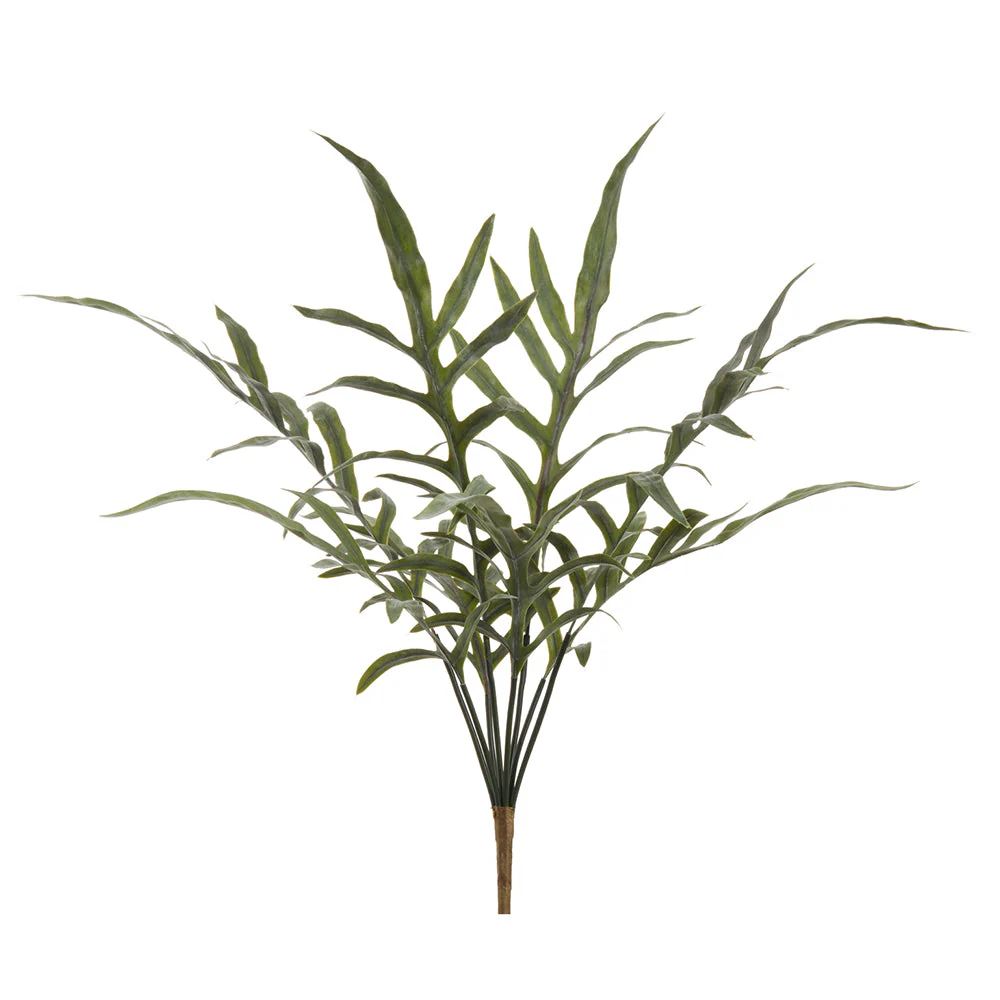 24" Java Fern Leaf Silk Plant -Green (Pack of 12)