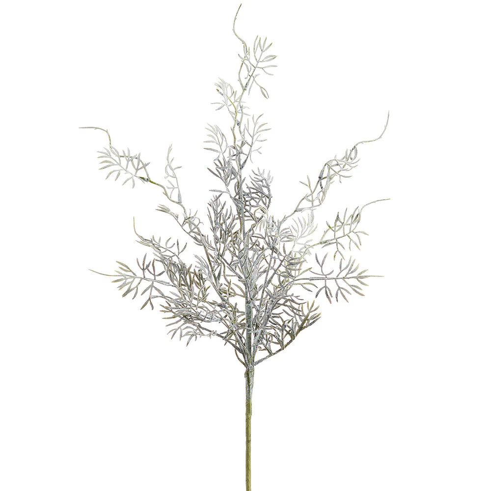 24" Lavender Leaf Herb Artificial Stem -Gray/Green (Pack of 12)