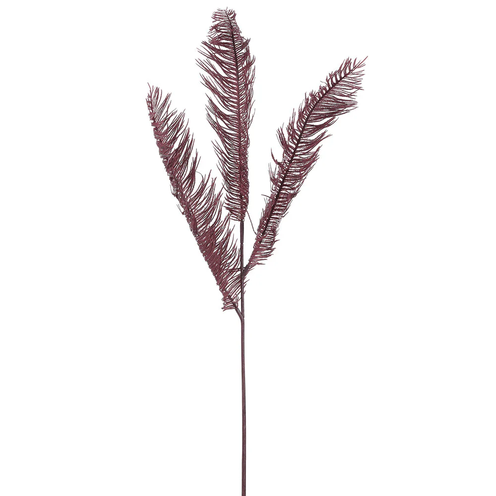 24" PE Artificial Pampas Grass Stem -Purple (Pack of 12)