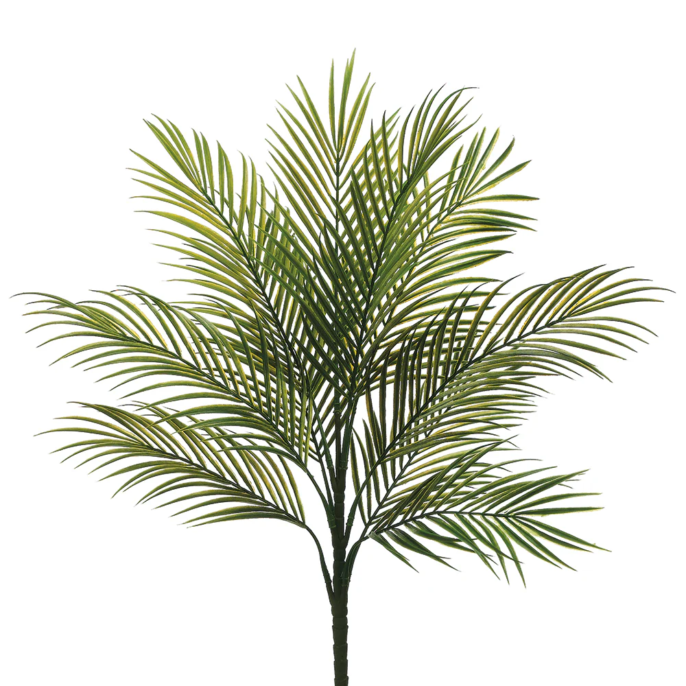 24" Plastic Area Artificial Palm Tree -Green (Pack of 6)