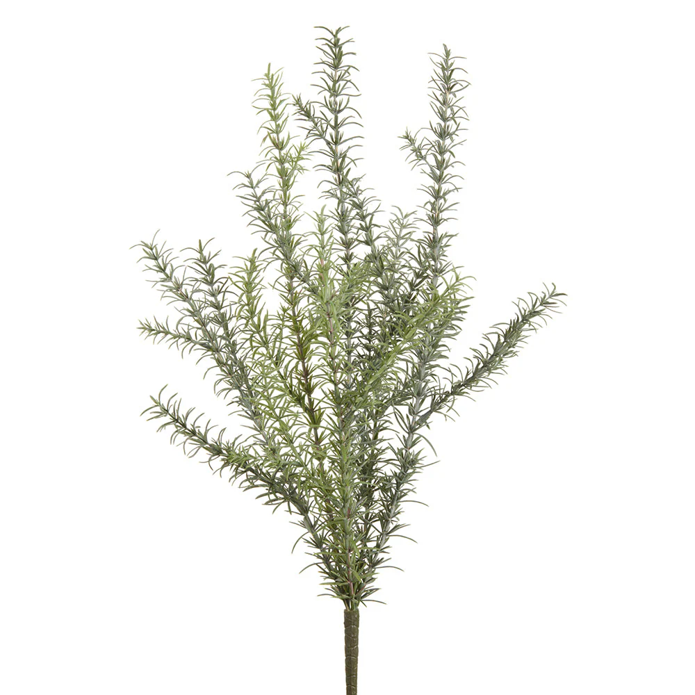 24" Rosemary Herb Silk Plant -Green/Gray (Pack of 12)