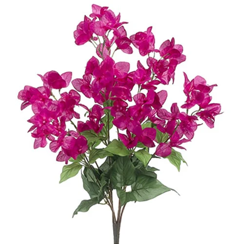 24" Silk Bougainvillea Flower Bush -2 Tone Fuchsia (Pack of 12)