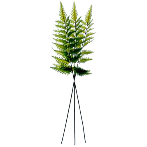 24" Silk Forest Fern Stem Bundle -Green (Pack of 24)