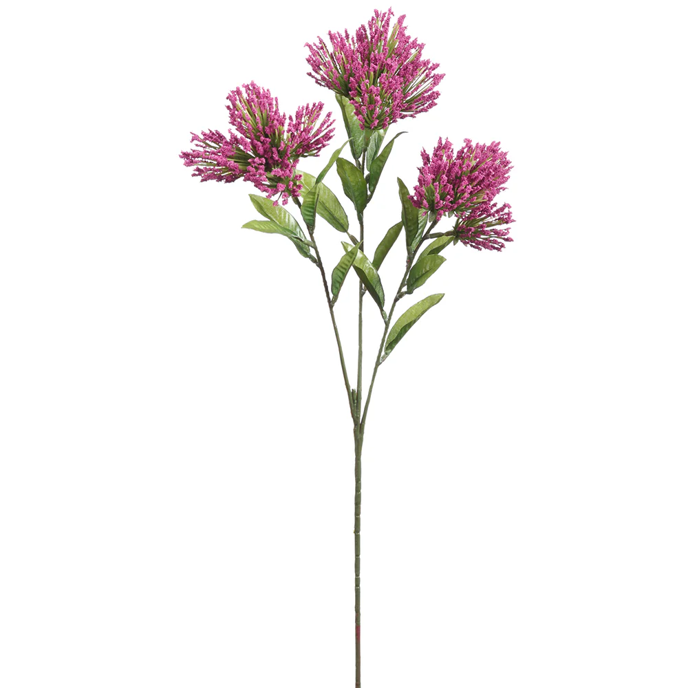 24" Silk Lion's Tail Flower Stem -Purple (Pack of 12)