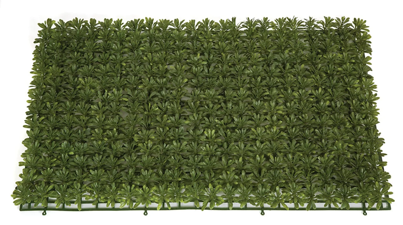 24"x16" IFR Artificial Podocarpus Leaf Mat -Green (Pack of 4) (Open Box) - Image 2