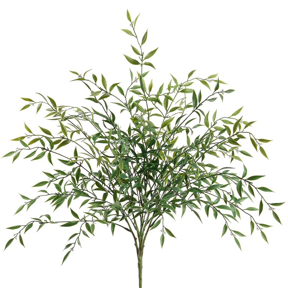 25.5" Willow Leaf Silk Plant -Green (Pack of 6)