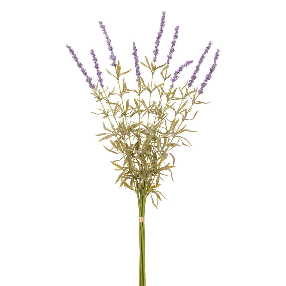 25" Artificial Lavender Flower Stem Bundle -Lavender (Pack of 12)