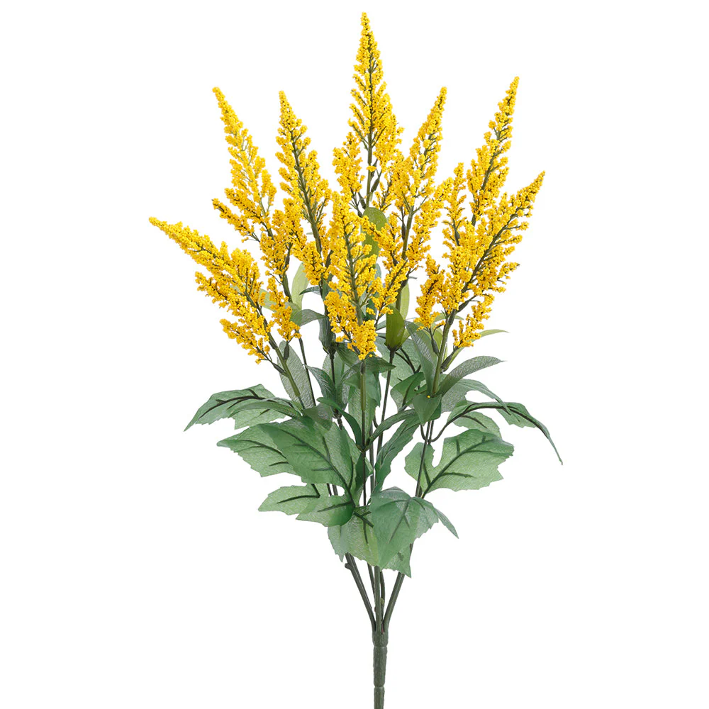 25" Astilbe Silk Flower Bush -Yellow (Pack of 12)