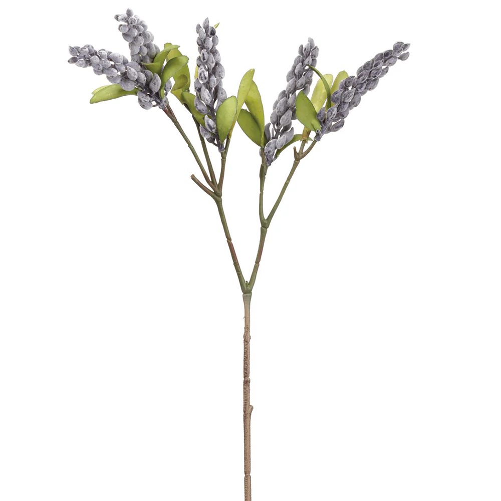 25" Berry Artificial Stem -Blue (Pack of 12)