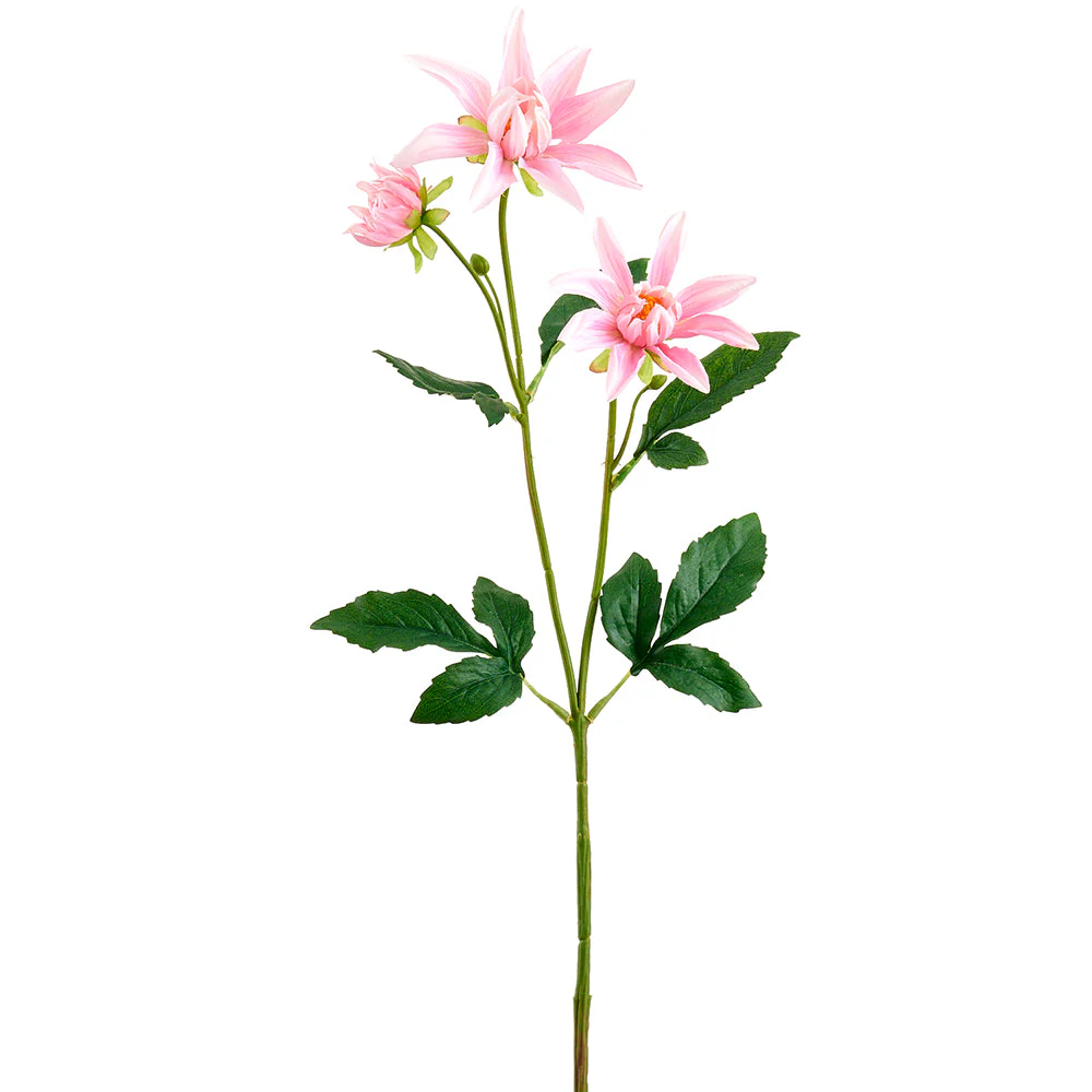 25" Dahlia Silk Flower Stem -Pink (Pack of 24)