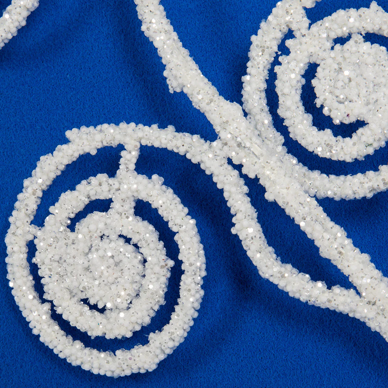 25" Glittered Artificial Curly Stem -White/Silver (Pack of 12) - Image 2