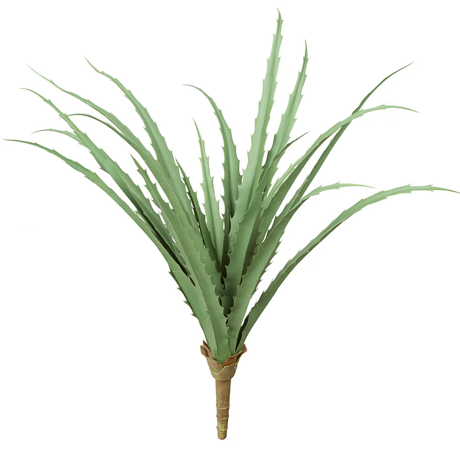 25" Outdoor UV-Proof Artificial Sharp Leaf Agave Plant -Green (Pack of 4)