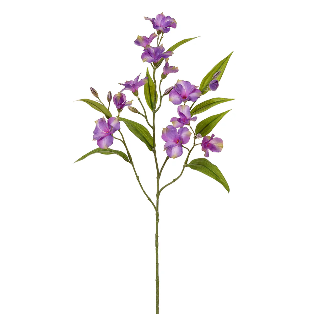 25" Silk Alstroemeria Flower Stem -Purple (Pack of 12)