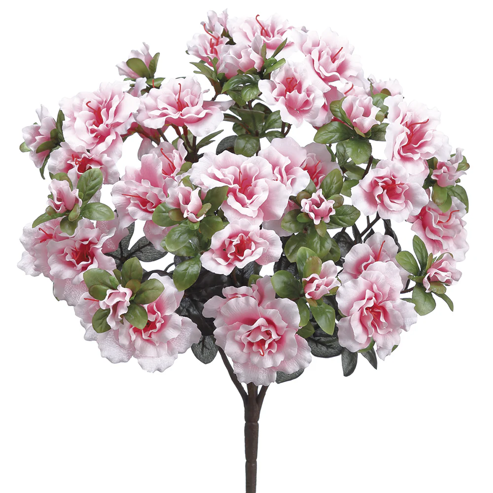 25" Silk Azalea Flower Bush -Light Pink (Pack of 12)