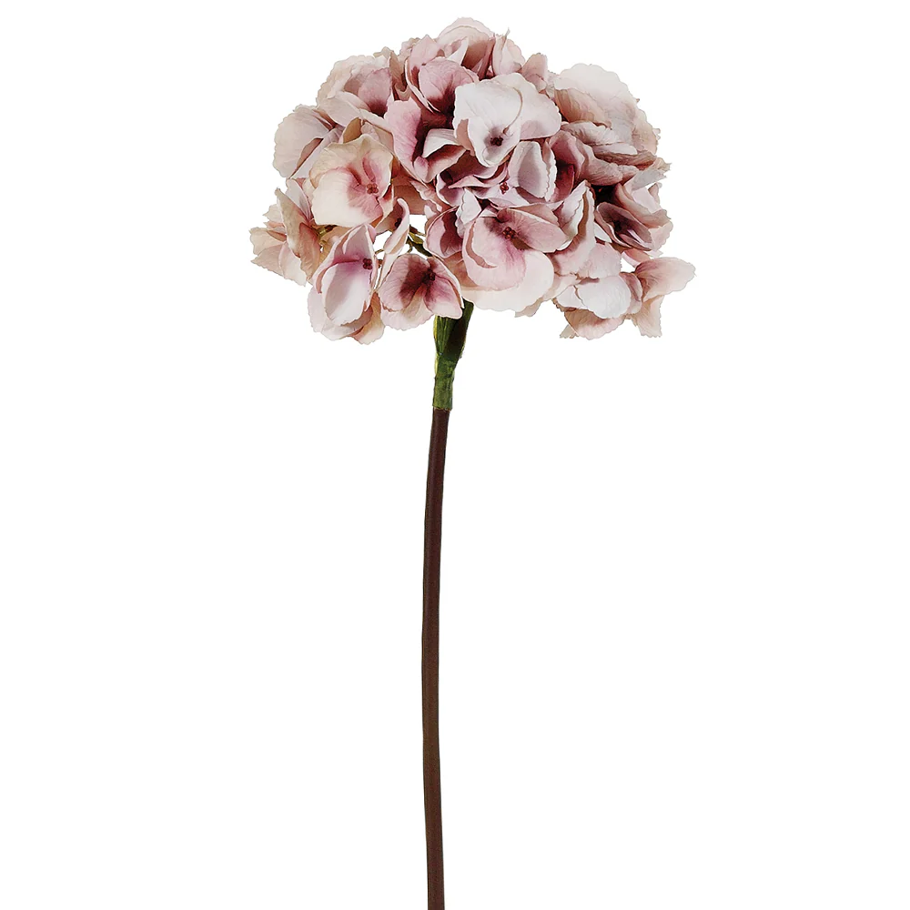 25" Silk French Hydrangea Flower Spray -2 Tone Pink (Pack of 12)