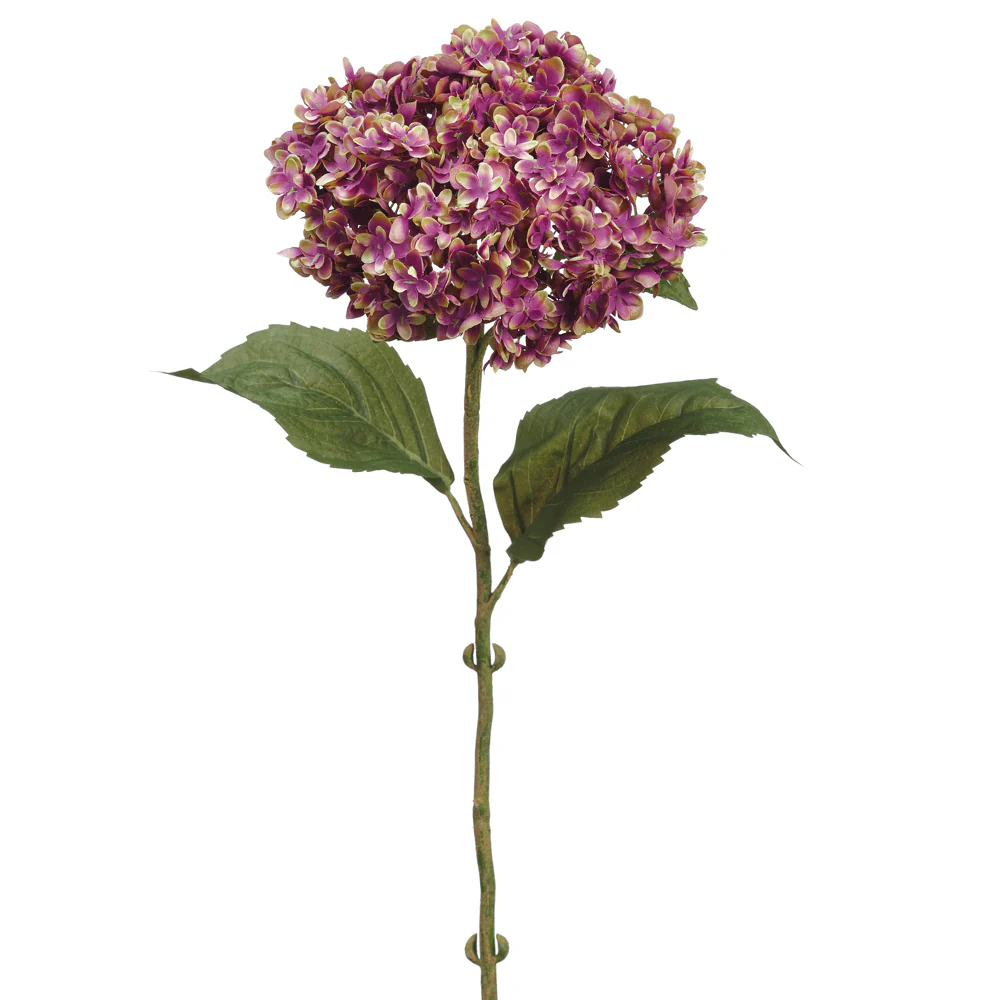 25" Silk Hydrangea Flower Spray -Orchid/Green (Pack of 12)