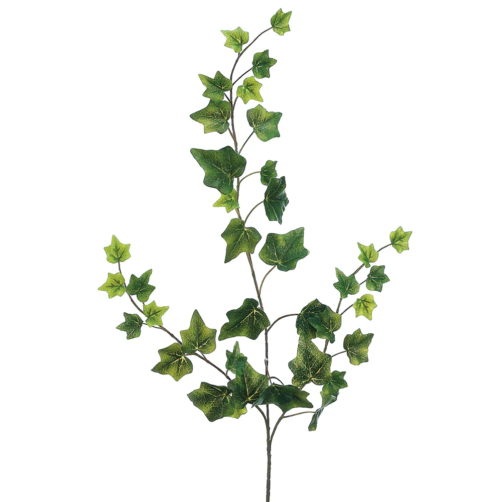 25" Silk One-Piece Construction Ivy Stem -Green (Pack of 24)
