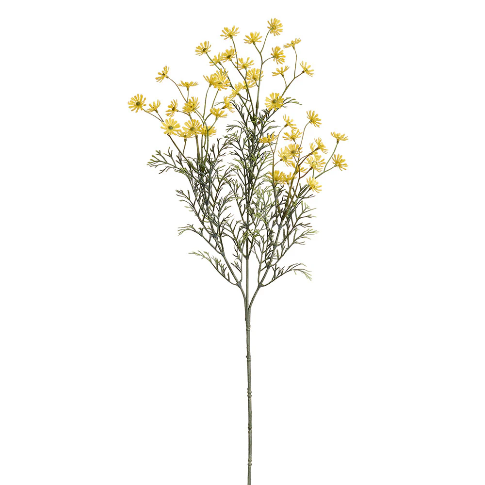 26.5" Marguerite Daisy Silk Flower Stem -Yellow (Pack of 12)
