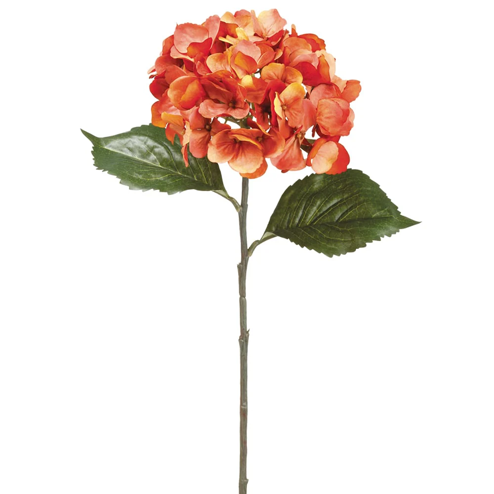 26.5" Silk Hydrangea Flower Spray -Cinnamon (Pack of 12)