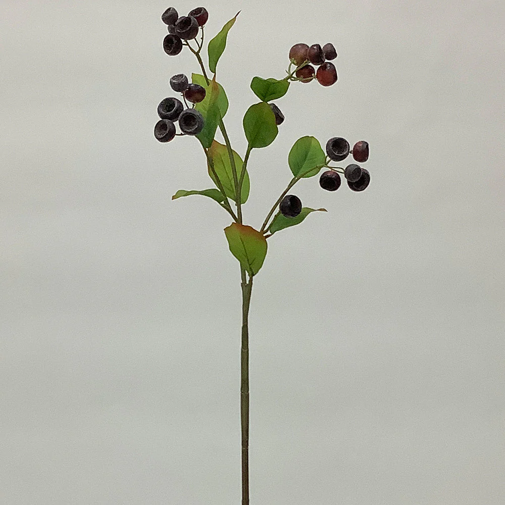 26" Artificial Crabapple Berry Stem -Burgundy (Pack of 12)