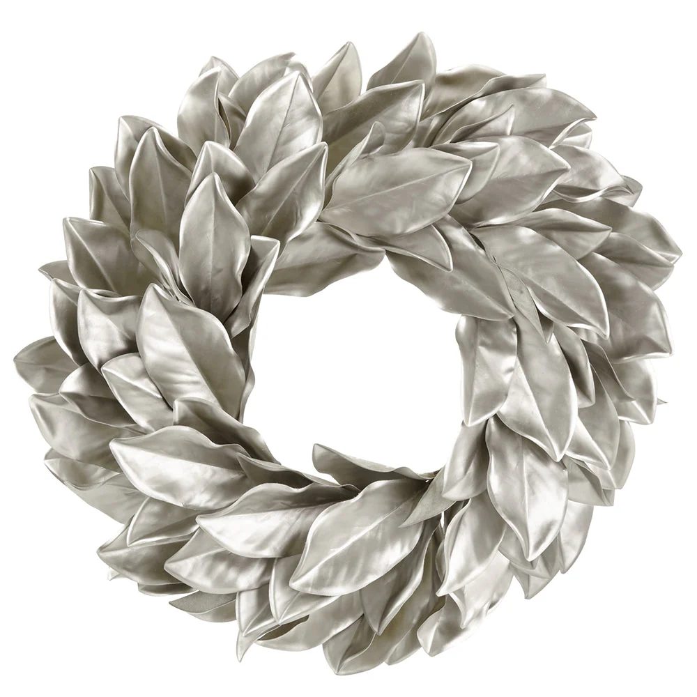 26" Artificial Magnolia Leaf Wreath -Tiffany Gold (Pack of 2)