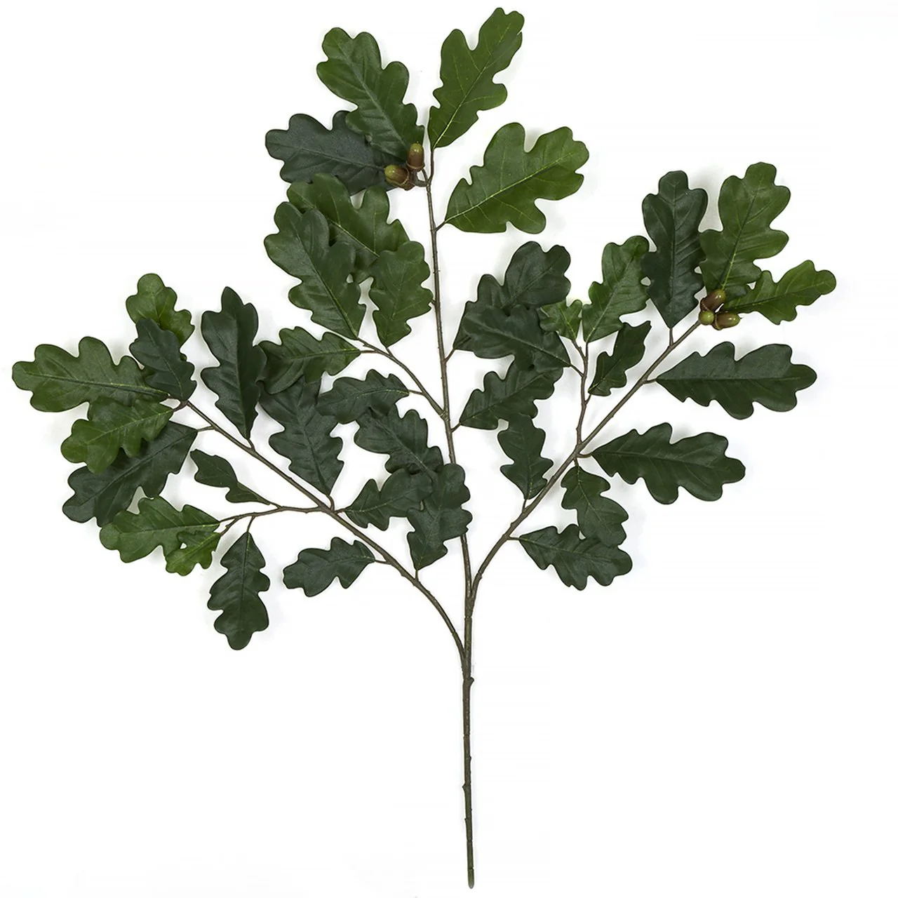 26" IFR Artificial Oak Branch Stem With Acorns -Green (Pack of 12)
