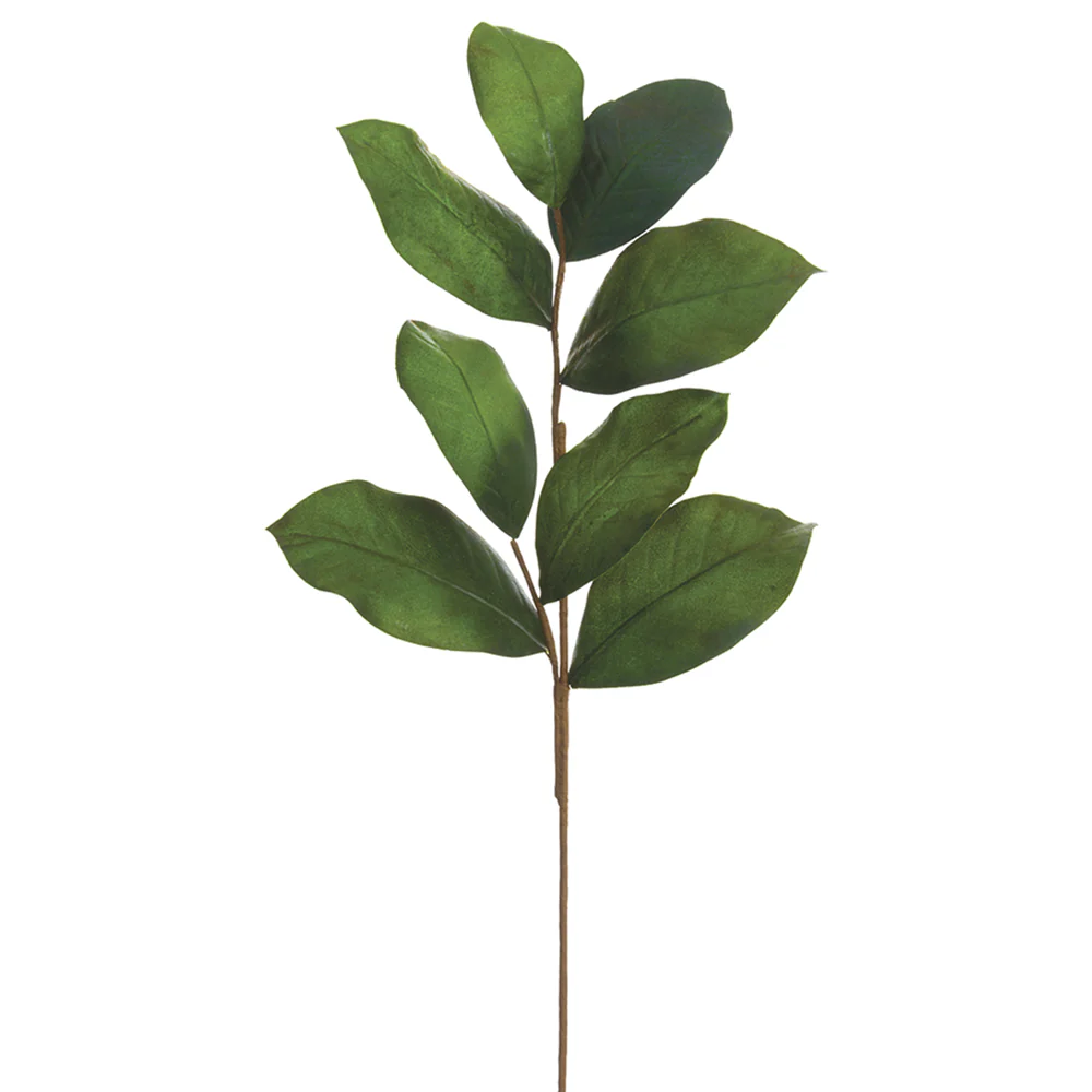 26" Magnolia Leaf Silk Stem -Green (Pack of 24)
