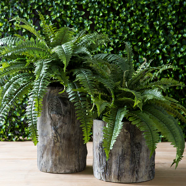 26" Outdoor UV-Resistant Artificial Boston Fern Plant -39 Leaves -Green (Pack of 6) - Image 2