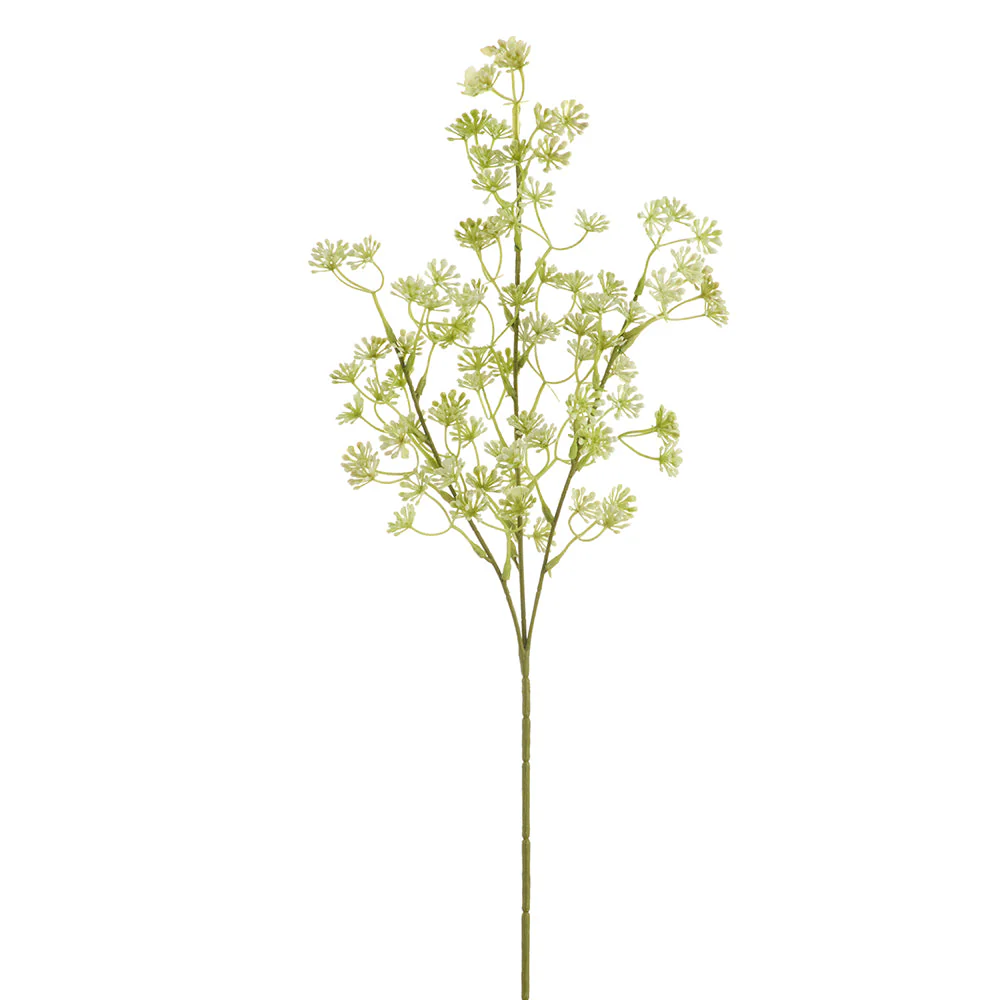 26" PE Soft-Touch Sedum Artificial Flower Stem -Cream (Pack of 12)