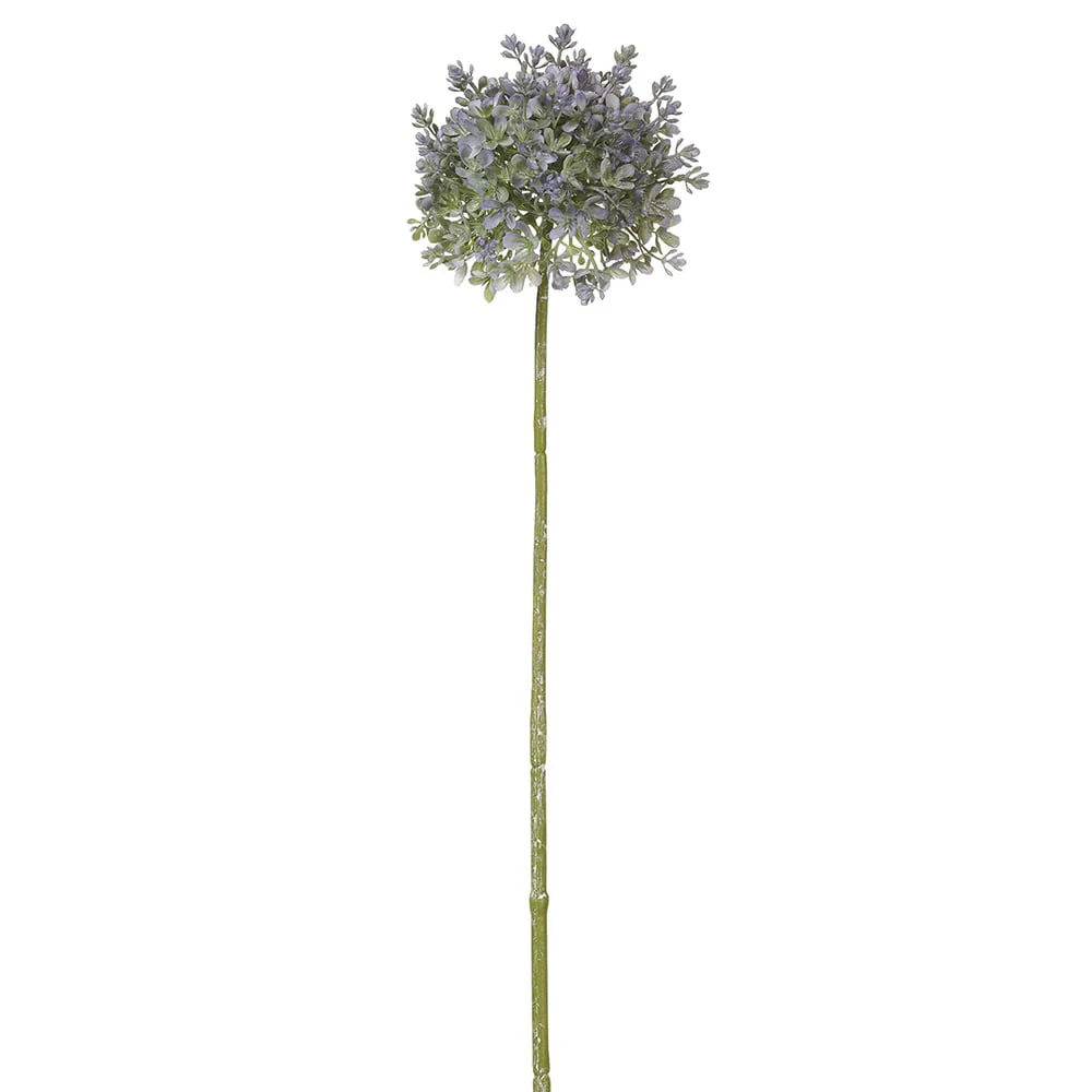 26" Silk Allium Flower Stem -Blue (Pack of 12)