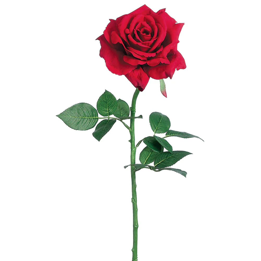 26" Silk Diana Rose Flower Spray -Red (Pack of 12)