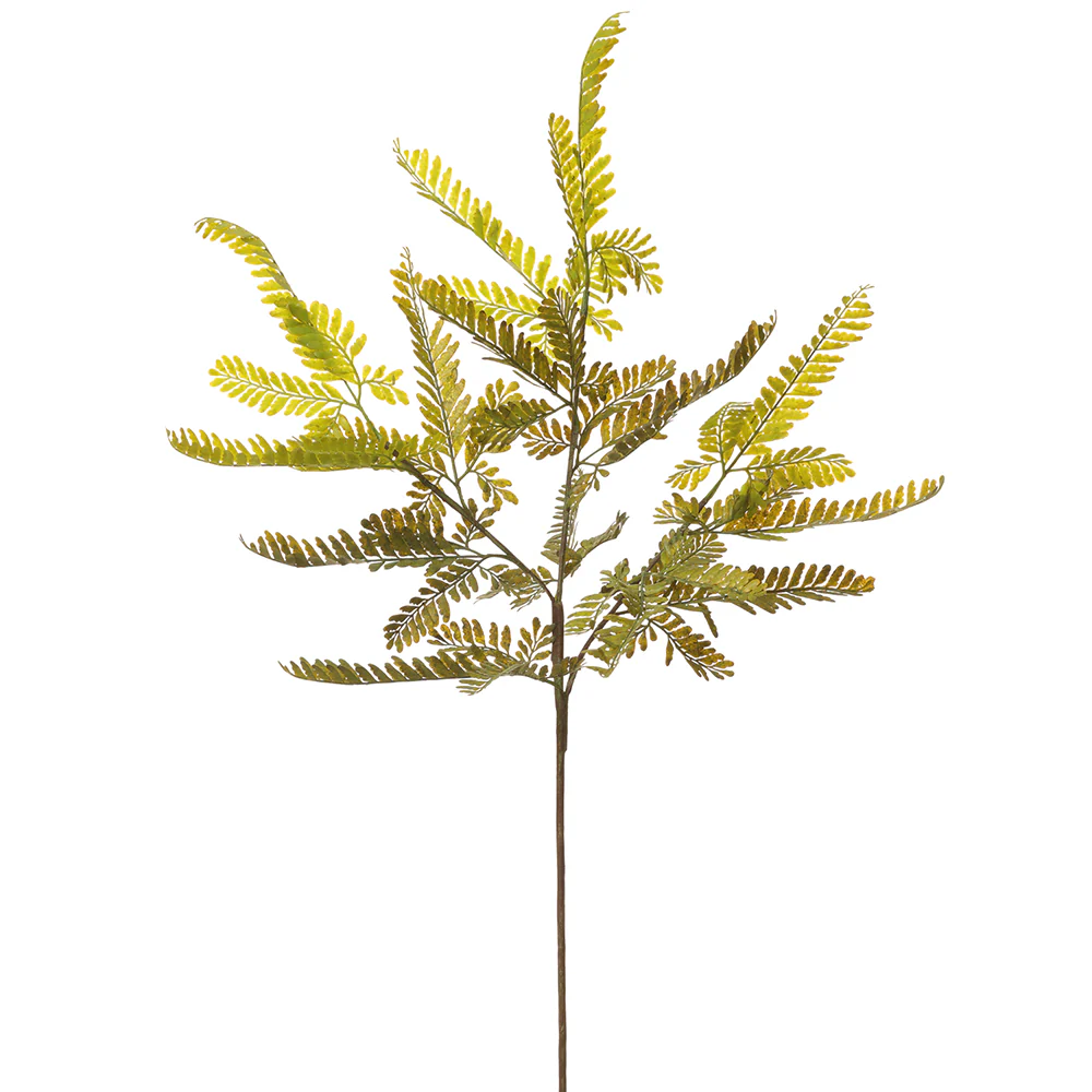 26" Silk Fern Leaf Stem -Green (Pack of 12)