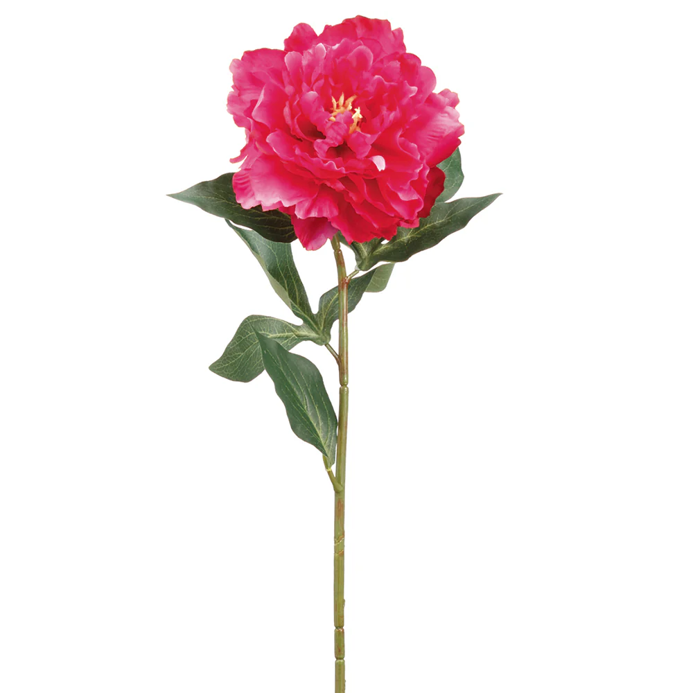 26" Silk Peony Flower Spray -Rubrum (Pack of 12)