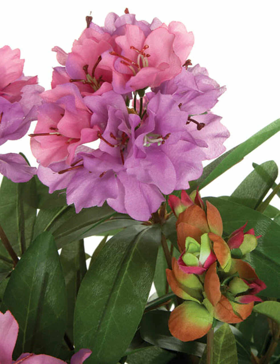 26" Silk Rhododendron Flower Bush -Lavender (Pack of 4) - Image 2