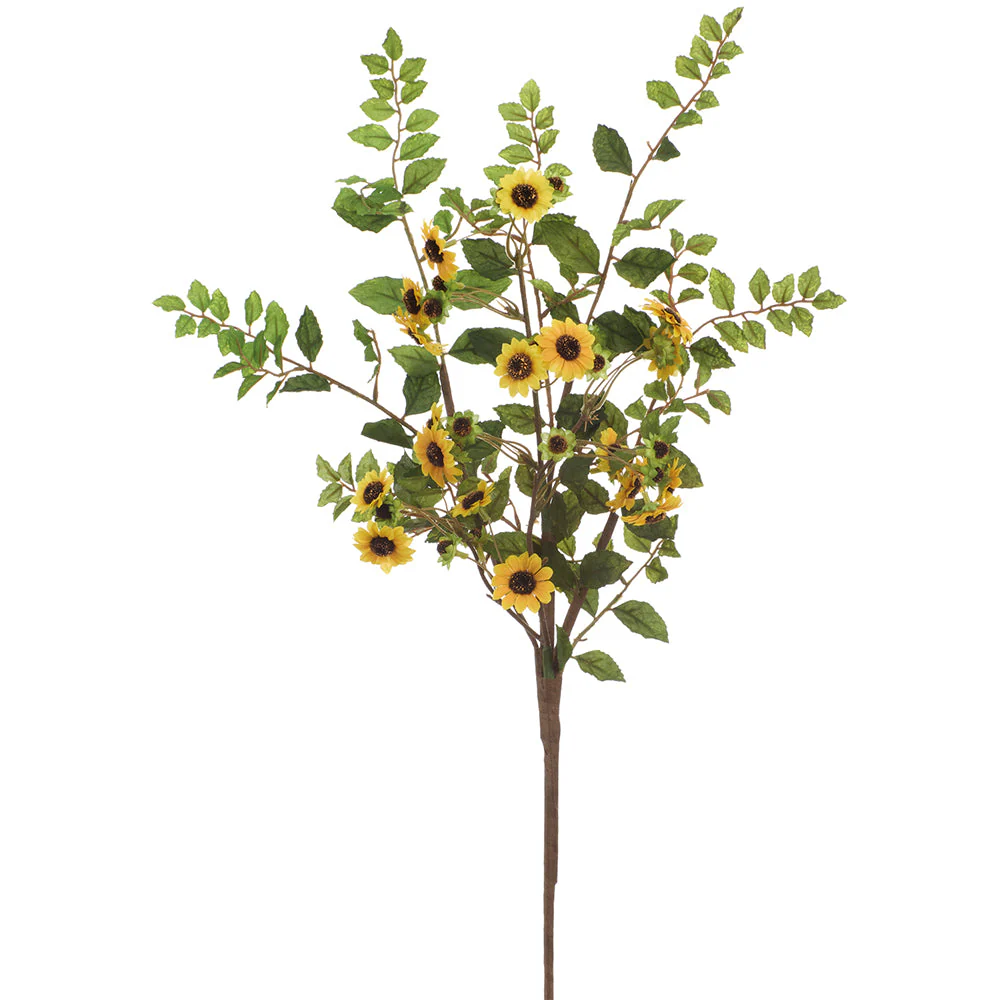 26" Silk Sunflower Stem -Yellow (Pack of 12)