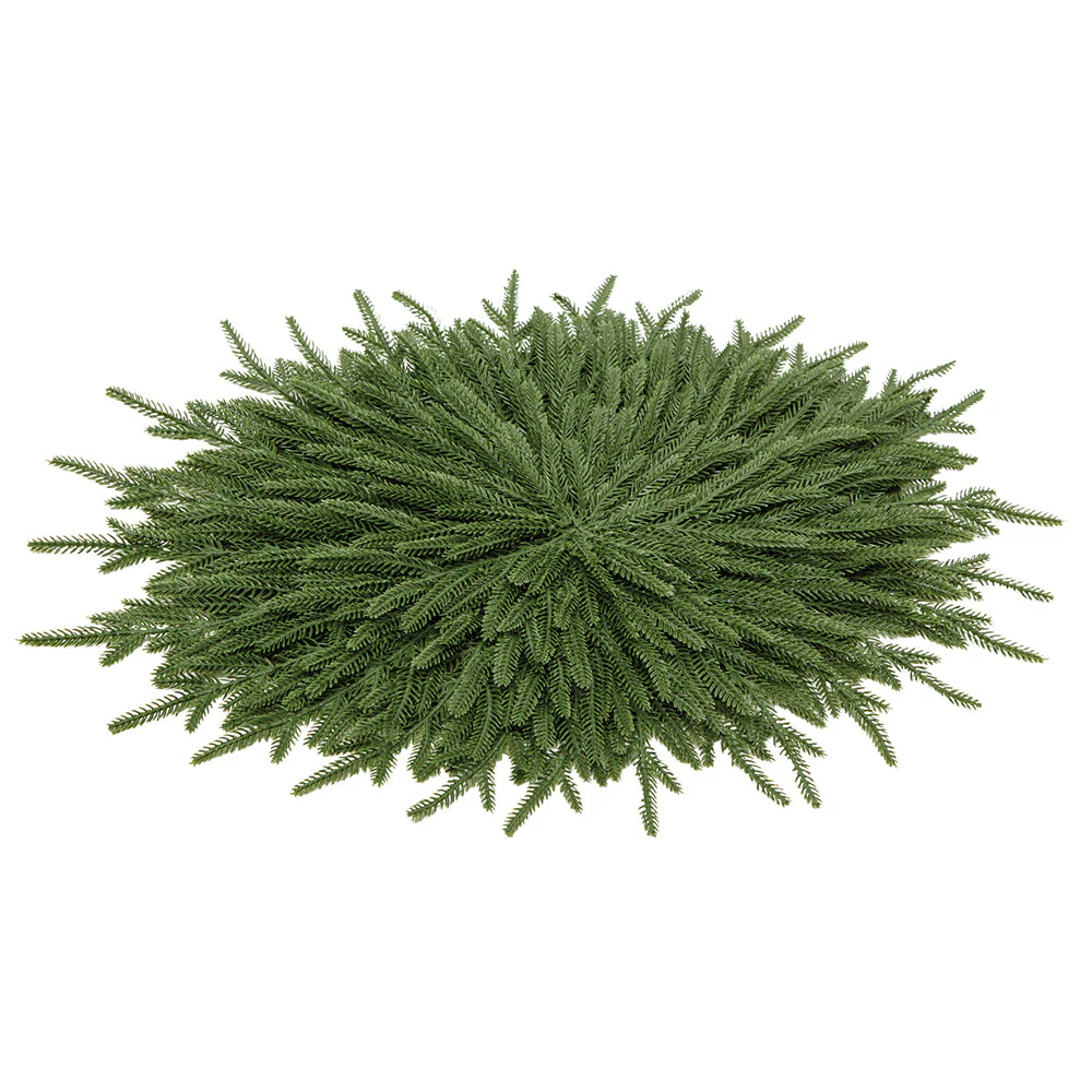 26" Wide Holiday Artificial Willow Pine Oval Placement -Green (Pack of 6)