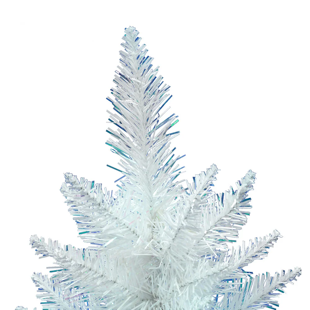2'6"Hx17"W Pencil Sparkle White Spruce Artificial Christmas Tree, Unlit -White - Image 2