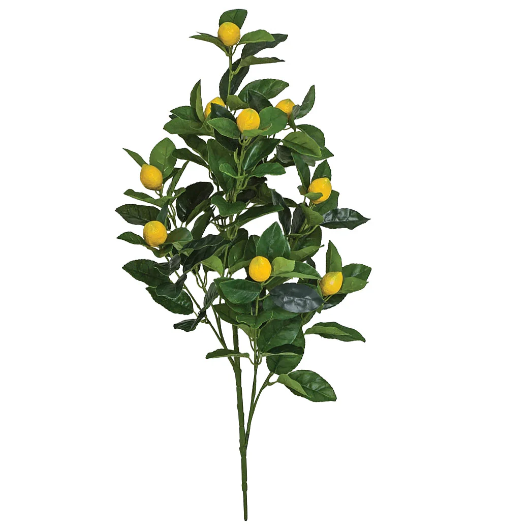27.5" Artificial Lemon Fruit Tree -Yellow/Green (Pack of 6)