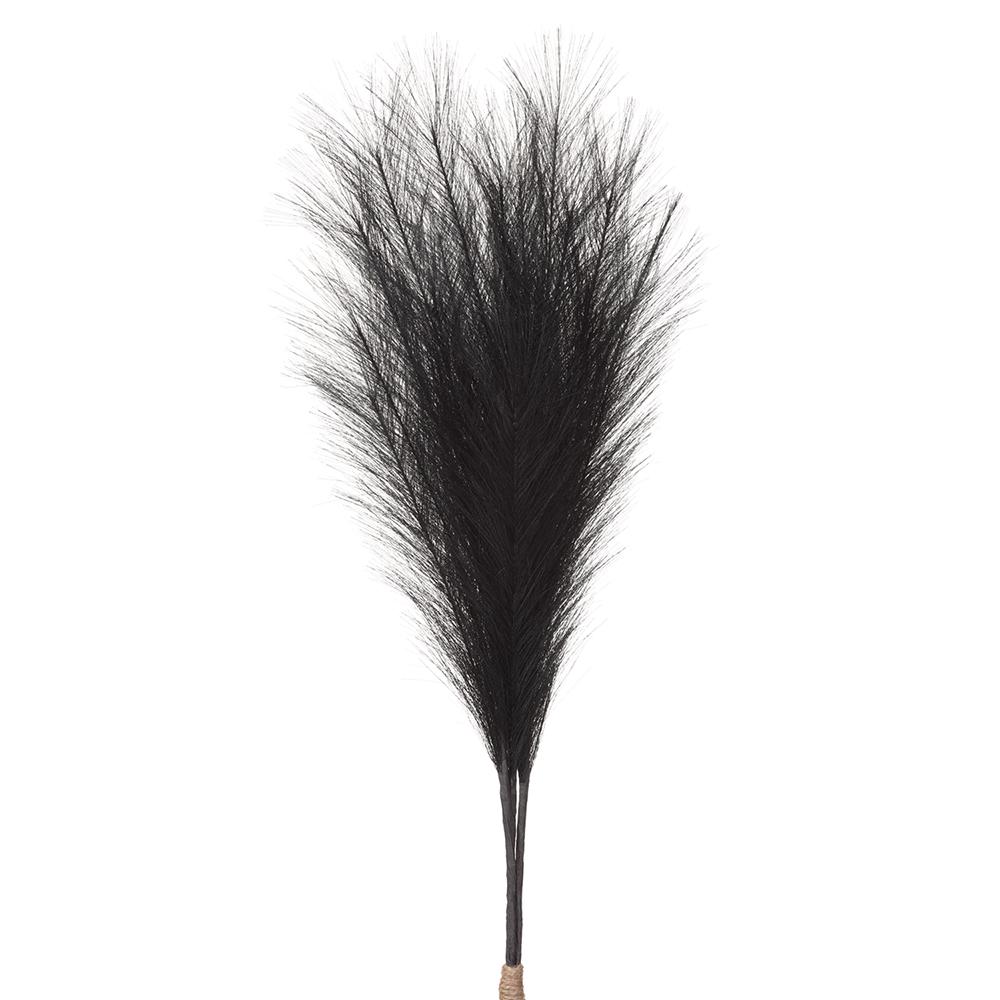 27.5" Artificial Pampas Grass Stem Bundle, Battery LED Pre-Lit -Black (Pack of 12) - Image 2