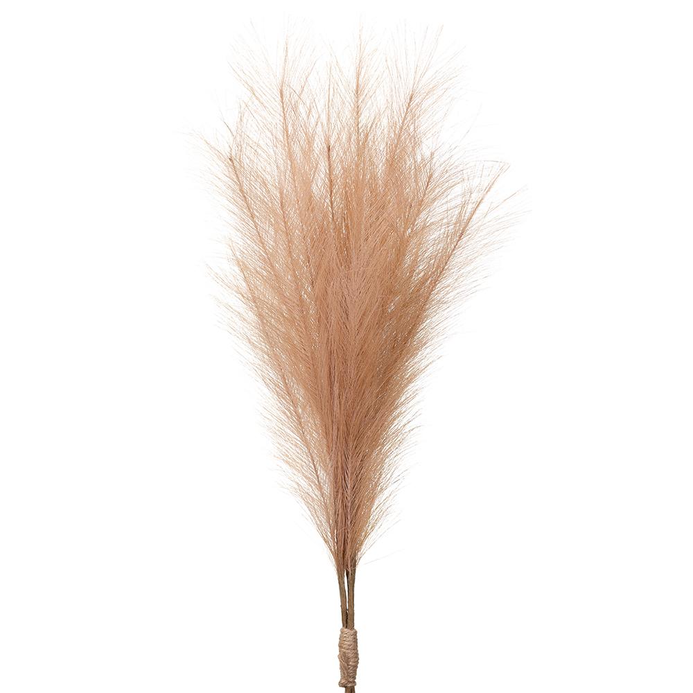 27.5" Artificial Pampas Grass Stem Bundle, Battery LED Pre-Lit -Blush (Pack of 12) - Image 3