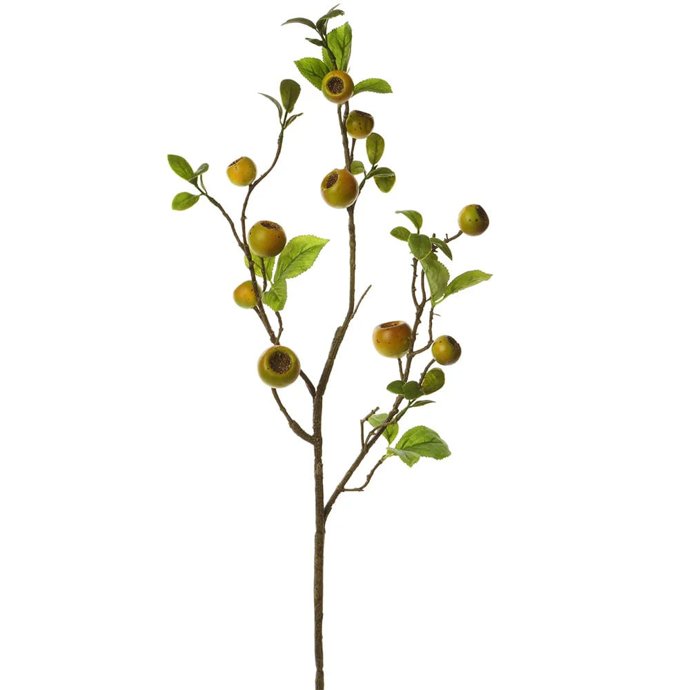 27.5" Pod Berry Artificial Stem -Green (Pack of 12)