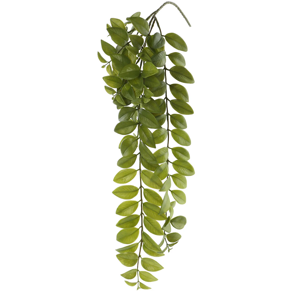 27.5" Silk Lipstick Vine Leaf Stem -Green (Pack of 12)