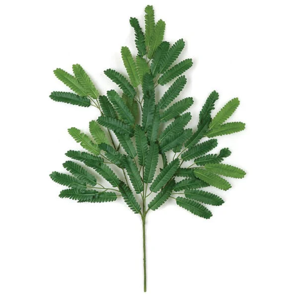 27" Artificial Mimosa Branch Stem -Green (Pack of 24)