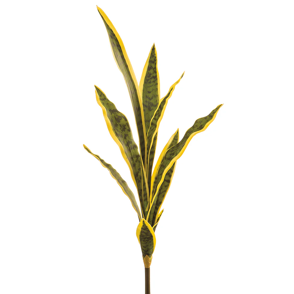 27" Artificial Sansevieria Snake Grass Plant -Variegated (Pack of 12)
